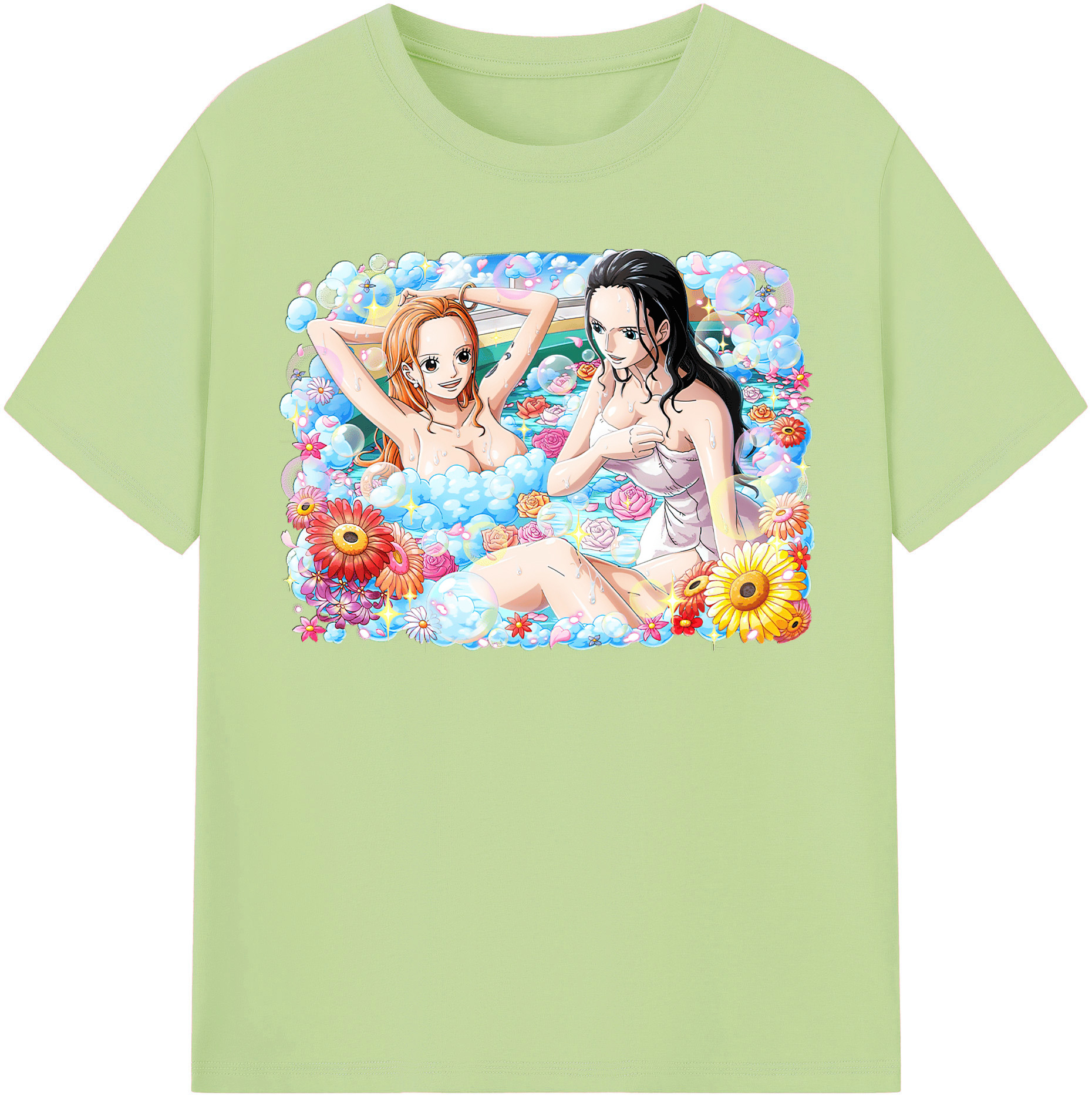 ワンピース ニコ・ロビン ONE PIECE Nico Robin 綿100％半袖Tシャツ（フロントプリント）